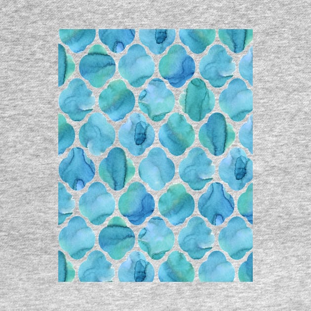 Turquoise Tile Pattern by LThomasDesigns